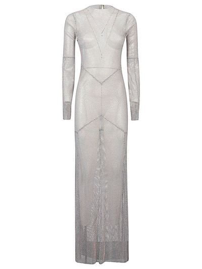 Santa Maxi Dress In Silver