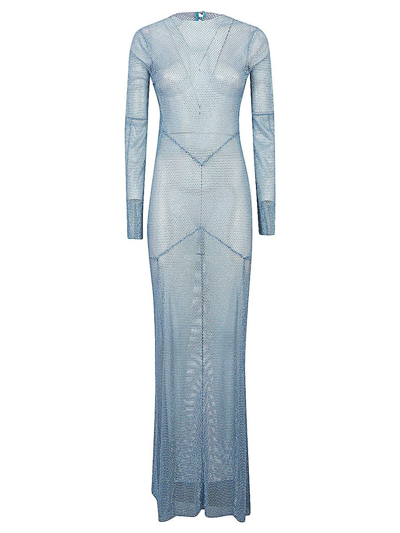Santa Brands Maxi Dress In Clear Blue