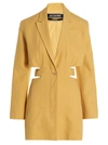 Jacquemus Yellow Le Raphia 'la Robe Bari' Minidress In Yellow