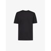 ARNE ARNE MENS BLACK LUXE BRAND-EMBROIDERED STRETCH-JERSEY T-SHIRT