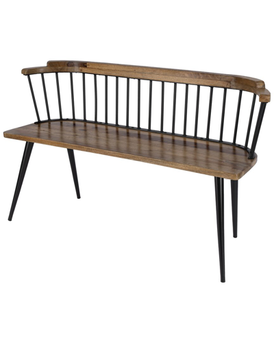 Butler Specialty Company Tempe Spindle Back Bench In Brown