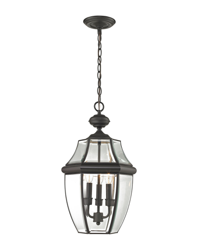 Artistic Home & Lighting Ashford 3-light Outdoor Pendant In Black