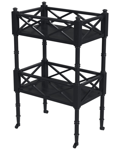 Butler Specialty Company Foster 2 Tier Bar Cart In Black