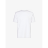 ARNE ARNE MEN'S WHITE LUXE BRAND-EMBROIDERED STRETCH-JERSEY T-SHIRT