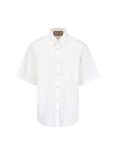 Gucci Cotton-blend Shirt In White