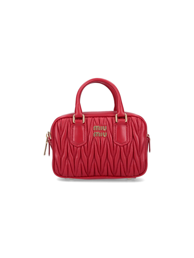 Miu Miu Mini Bag "arcadie" In Red