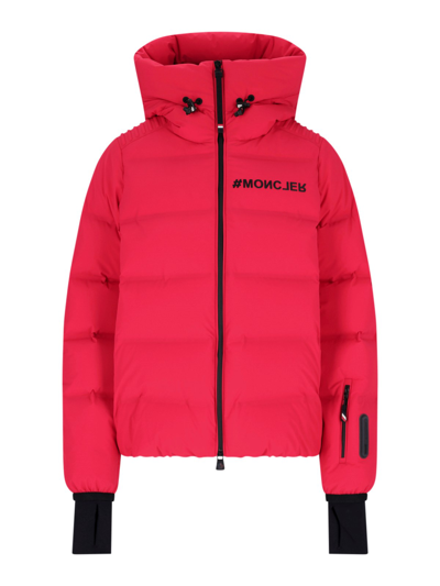 Moncler Grenoble Suisses Padded Down Jacket In Red