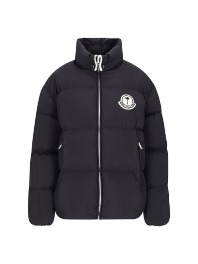 Moncler Genius Moncler X Palm Angels Logo Patch Padded Jacket In Black  