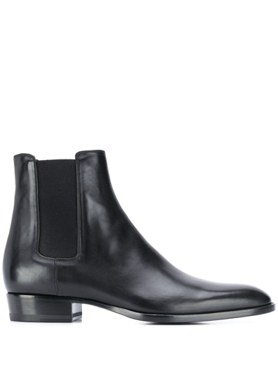 Saint Laurent 'chelsea' Boots In Black  