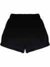 Golden Goose Cotton Jersey Sweatshirt Shorts In Black  