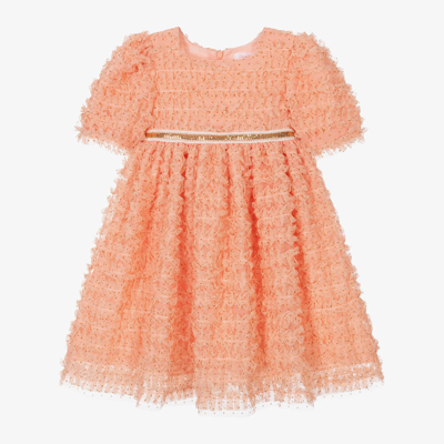 Patachou Babies' Girls Orange Tulle Dress