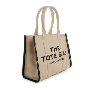 Marc Jacobs Canvas Tote Bag In Beige