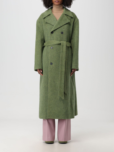 Wood Wood Coat  Woman In Green