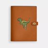 Coach Notebook With Rexy In Brass/hazelnut