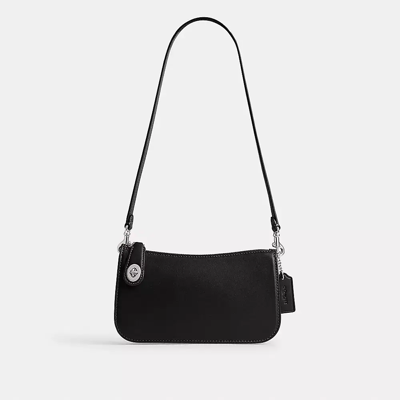 Coach Penn Shoulder Bag In Silver/black