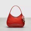 Coach Ergo Bag In Crinkle Patent Topia Leather In Deep Orange