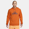 Nike Men's Trail Magic Hour Dri-fit Running Hoodie In Orange