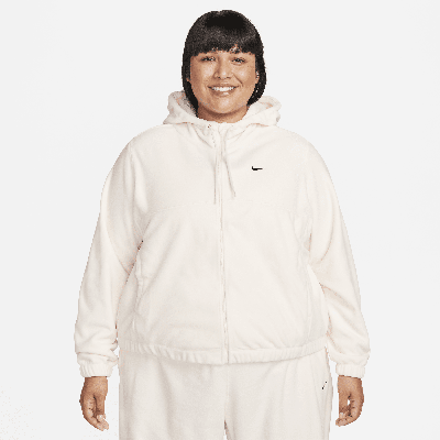 Nike Plus Size Therma-fit Full-zip Fleece Hoodie In Brown