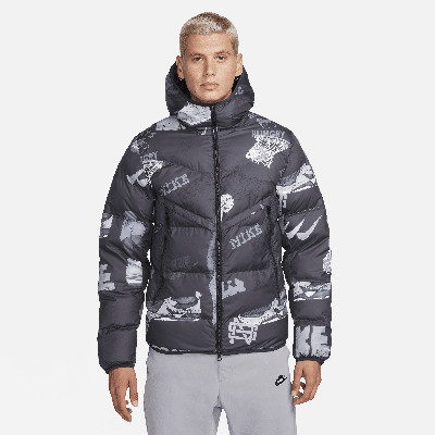 Nike Men's Storm-fit Windrunner Hooded Jacket In Off Noir