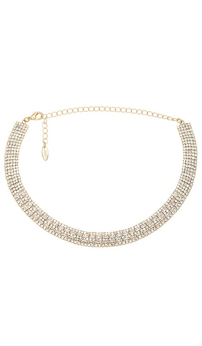 Ettika Stepping Out Necklace In Metallic Gold