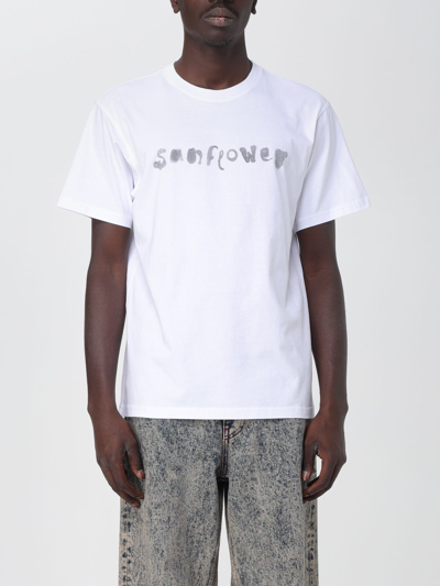 Sunflower Logo-print Organic Cotton T-shirt In White
