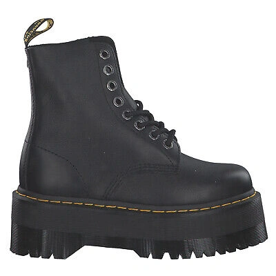 Pre-owned Dr. Martens Womens Boots 1460 Pascal Max Platform Lace Up Ankle Pisa Leather