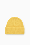 Cos Merino Wool Beanie In Yellow