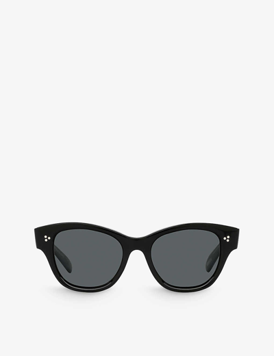 Oliver Peoples Womens Ov5490su Eadie Rectangle-frame Acetate Sunglasses