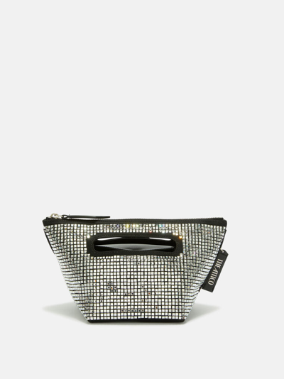 Attico Via Dei Giardini 15 Crystal Tote Bag In Black And Crystal