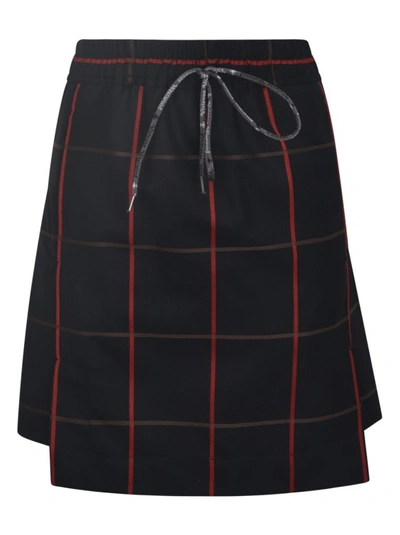 Vivienne Westwood Check-print Orb-logo Kilt Skirt In Black