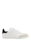 ISABEL MARANT LEATHER SNEAKERS WITH RHINESTONES DETAIL