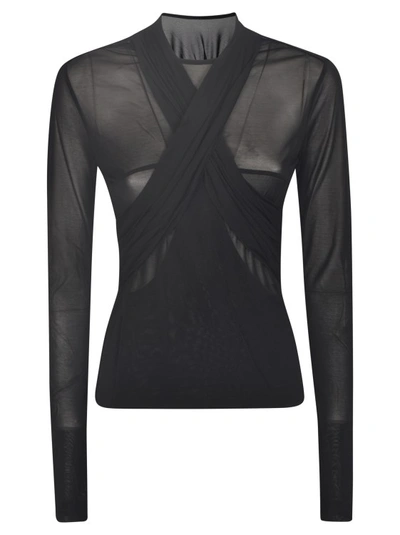 Isabel Marant Resly Fine-knit Top In Black