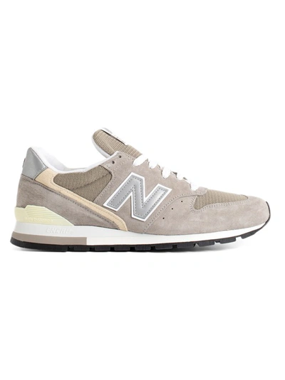 New Balance Gray & Khaki Made In Usa 996 Core Sneakers In Grey