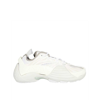 Lanvin Flash-x Mesh Upper Sneakers With Textured Panels In White