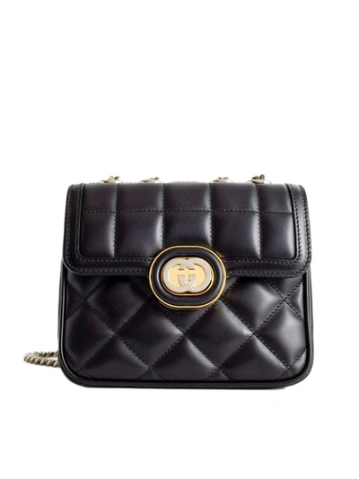Gucci Mini Deco Shoulder Bag In Black