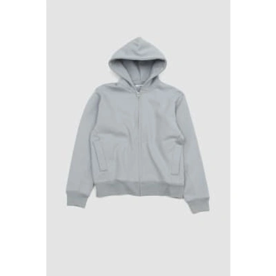 Lady White Co. Heavy Zip Up Foggy Blue In White