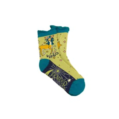 Karabo Virgo Zodiac Socks From Powder Designs In Yellow