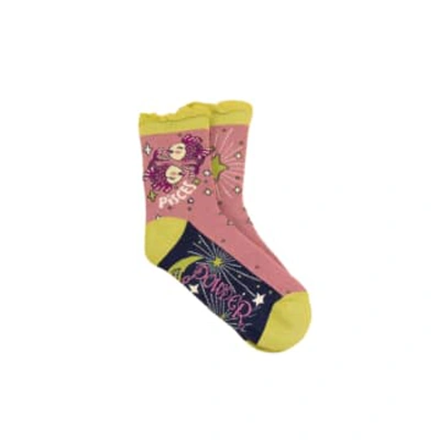 Karabo Pisces Zodiac Socks From Powder Designs In Pink
