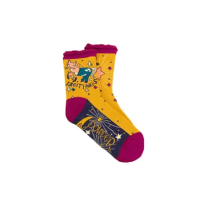Karabo Sagittarius Zodiac Socks From Powder Designs In Yellow