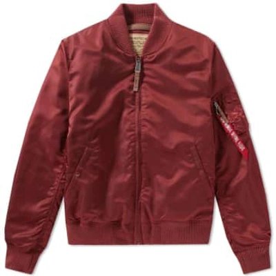 Alpha Industries Ma-1 Vf 59 Flight Jacket Burgundy