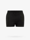 Alexander Wang T T By Alexander Wang Black Shorts With Subtle Logo Detail In Black