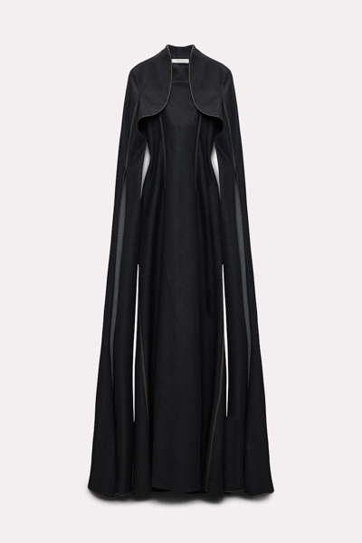 Dorothee Schumacher Sleeveless Dress With Draped Bolero In Black