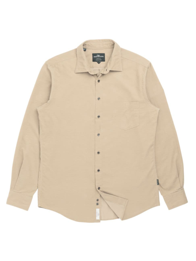 Rodd & Gunn Rodd And Gunn Coal Stream Slim Fit Shirt In Taupe