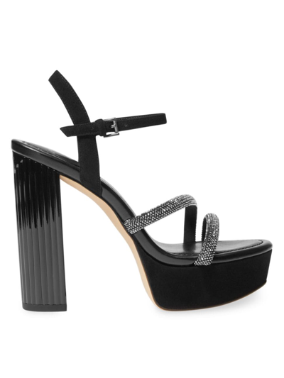 Michael Michael Kors Women's Porter 114mm Strappy Platform Sandals In Black