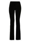 Avenue Montaigne Women's Bellini Velvet Flared Pants In Black