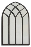 SONOMA SAGE HOME BLACK METAL WINDOW PANE INSPIRED WALL MIRROR