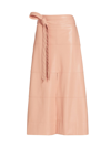 Tanya Taylor Women's Hudson Tie-waist Midi-skirt In Pale Peach