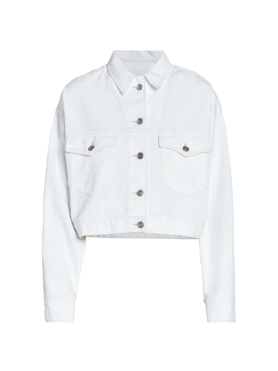 Isabel Marant Women's Tadia Denim Jacket In White