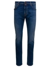 Jacob Cohen 'bard' Blue Jeans With Belt Loops And Logo Patch On The Rear In Blue