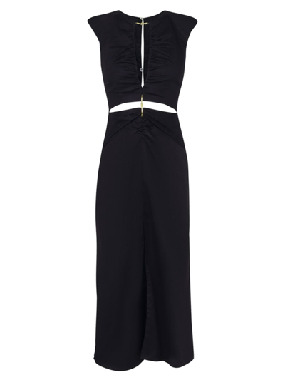 Vix By Paula Hermanny Women's Saori Cut-out Midi-dress In Black
